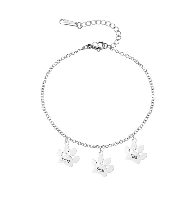 Minimalistic Paw Bracelet - Personalised