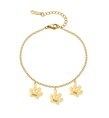 Minimalistic Paw Bracelet - Personalised